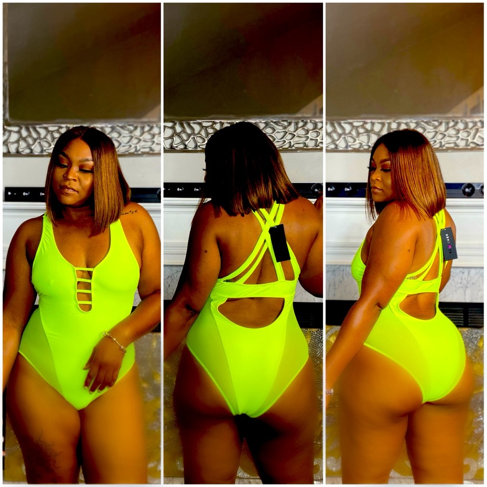 Brand New Detailed One Piece Swimsuit